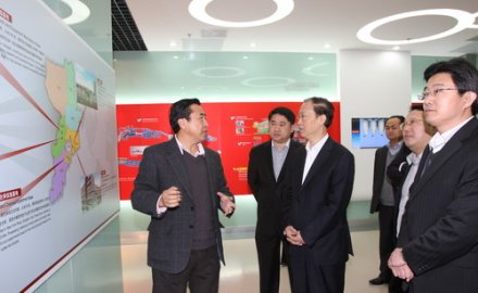 青岛市委副书记王文华来dcbox小金库调研指导工作